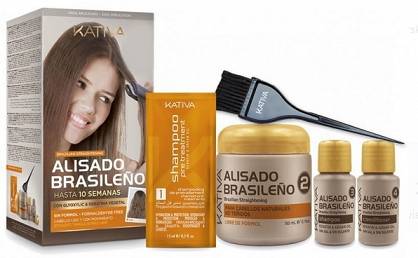 Zestaw do prostowania włosów Kativa Alisado Brasileno Straightening