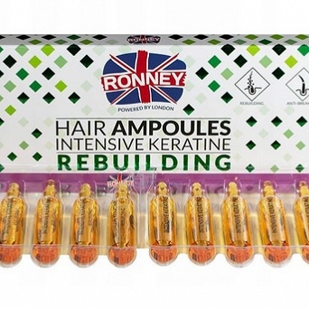 Ronney Ampułki z keratyną do włosów suchych 12szt